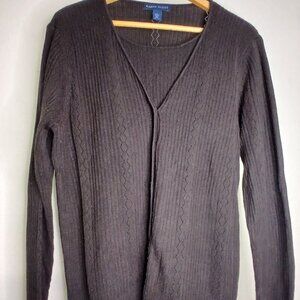 Karen Scott EUC Button up Cardigan Long Sleeve Sweater. Size XL